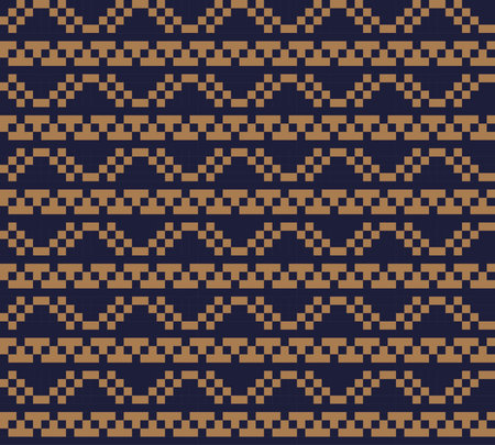 Brown Christmas fair isle pattern background for fashion textiles, knitwear and graphics