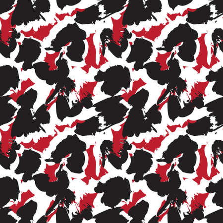 Red Brush strokes pattern background suitable for fashion prints, graphics, backgroundsのイラスト素材