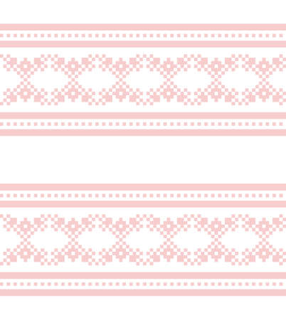Pink Navy Christmas fair isle pattern background for fashion textiles, knitwear and graphicsのイラスト素材