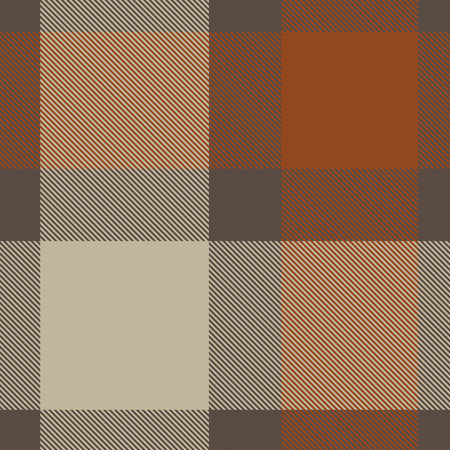 Orange Glen Plaid textured seamless pattern suitable for fashion textiles and graphics