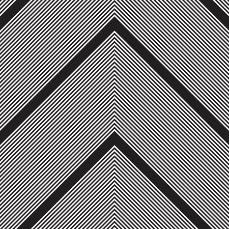 Black and white Chevron diagonal striped seamless pattern background suitable for fashion textiles,...