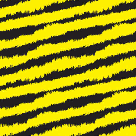 Yellow Brush stroke fur pattern design for fashion prints, homeware, graphics, backgroundsのイラスト素材