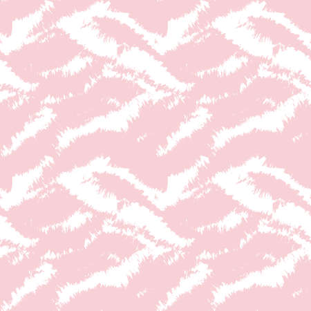 Pink Navy Brush stroke fur pattern design for fashion prints, homeware, graphics, backgroundsのイラスト素材