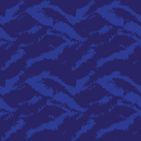 Blue Brush stroke fur pattern design for fashion prints, homeware, graphics, backgroundsのイラスト素材