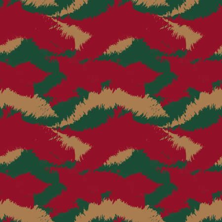 Christmas Brush stroke fur pattern design for fashion prints, homeware, graphics, backgroundsのイラスト素材
