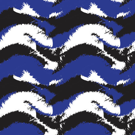 Blue Brush stroke fur pattern design for fashion prints, homeware, graphics, backgrounds