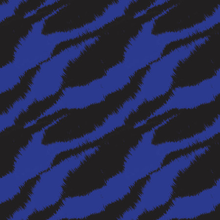Blue Brush stroke fur pattern design for fashion prints, homeware, graphics, backgrounds