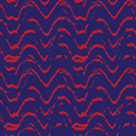 Red Navy Brush stroke fur pattern design for fashion prints, homeware, graphics, backgrounds