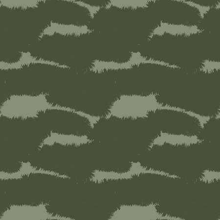 Green Brush stroke fur pattern design for fashion prints, homeware, graphics, backgroundsのイラスト素材
