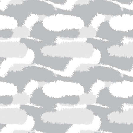 White Brush stroke fur pattern design for fashion prints, homeware, graphics, backgroundsのイラスト素材