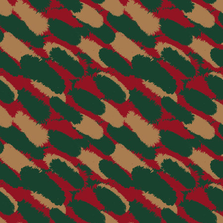 Christmas Brush stroke fur pattern design for fashion prints, homeware, graphics, backgrounds