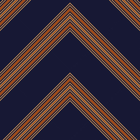 Orange Chevron diagonal striped seamless pattern background suitable for fashion textiles, graphics