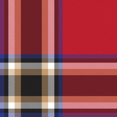 Red Glen Plaid textured seamless pattern suitable for fashion textiles and graphics