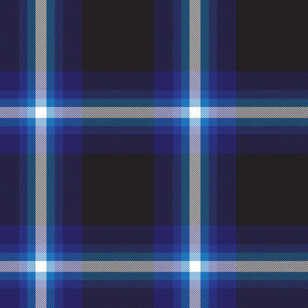Blue Glen Plaid textured seamless pattern suitable for fashion textiles and graphicsのイラスト素材