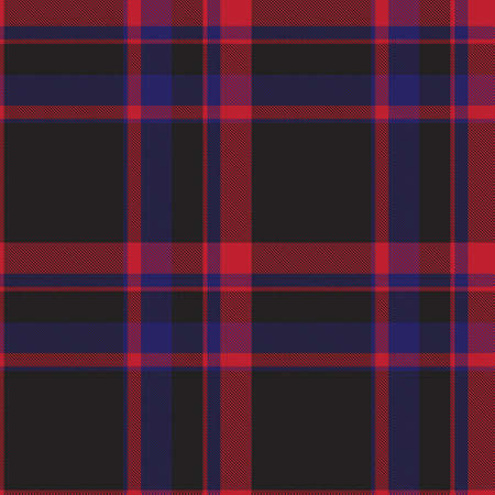 Red Navy Glen Plaid textured seamless pattern suitable for fashion textiles and graphicsのイラスト素材
