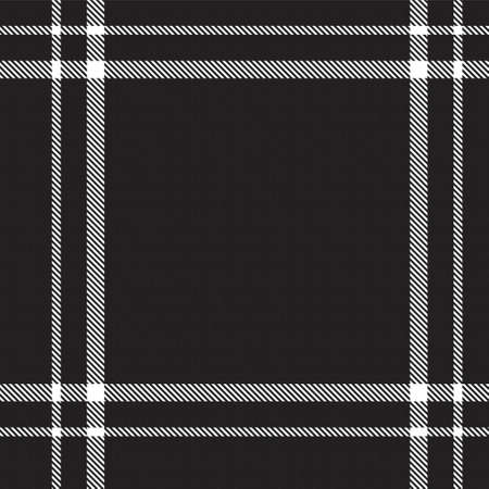 Black and White Glen Plaid textured seamless pattern suitable for fashion textiles and graphicsのイラスト素材