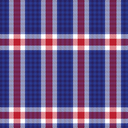 Red Navy Ombre Plaid textured seamless pattern suitable for fashion textiles and graphicsのイラスト素材