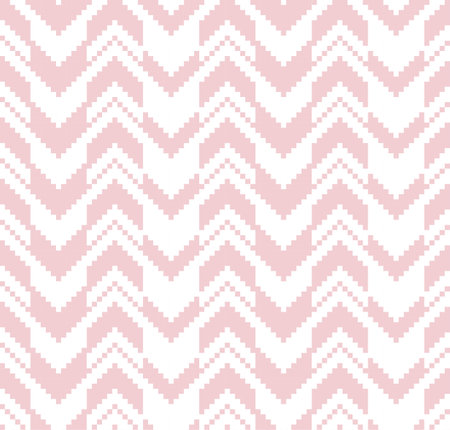 Pink Chevron seamless pattern background for fashion textile, knitwear, graphicsのイラスト素材