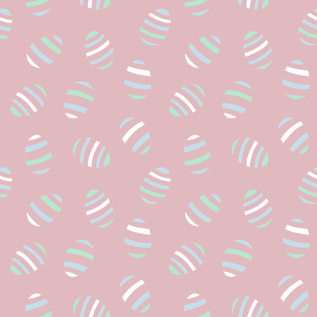 Pink Easter Egg Seamless Pattern for computer graphics, fashion textiles, etc.のイラスト素材