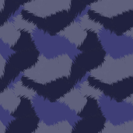Blue Brush Stroke Camouflage abstract seamless pattern background suitable for fashion textiles,...