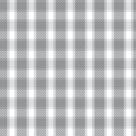 White Asymmetric Plaid textured seamless pattern suitable for fashion textiles and graphicsのイラスト素材