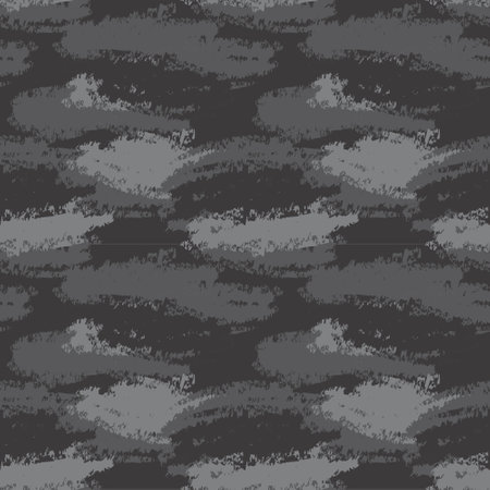 Grey Brush Stroke Camouflage abstract seamless pattern background suitable for fashion textiles, graphicsのイラスト素材