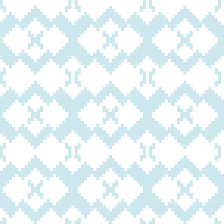 Ice Blue Argyle, diamond shape seamless pattern background suitable for fashion textile, knitwear, graphicsのイラスト素材