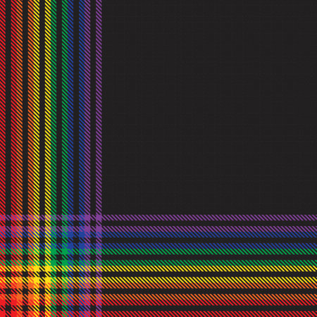 Rainbow Plaid, checkered, tartan seamless pattern suitable for fashion textiles and graphicsのイラスト素材