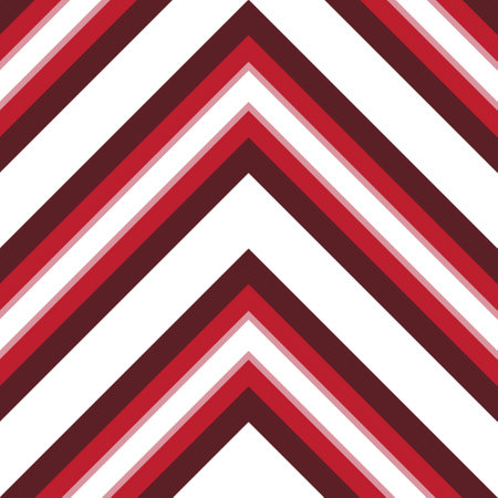 Red Chevron diagonal striped seamless pattern background suitable for fashion textiles, graphicsのイラスト素材