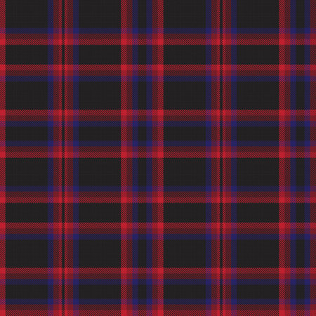 Red Navy Ombre Plaid textured seamless pattern suitable for fashion textiles and graphicsのイラスト素材