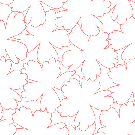 Pink Floral brush strokes seamless pattern background for fashion prints, graphics, backgrounds and craftsのイラスト素材