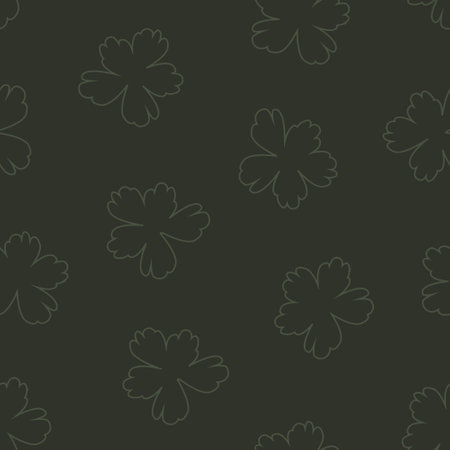 Green Floral brush strokes seamless pattern background for fashion prints, graphics, backgrounds and craftsのイラスト素材