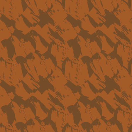 Brown Heart shaped brush stroke seamless pattern background for fashion textiles, graphicsのイラスト素材