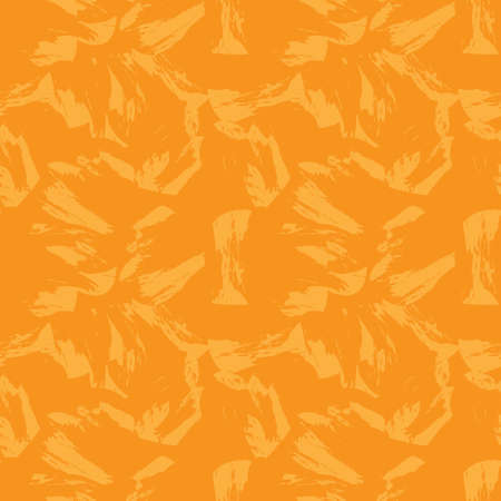 Orange Heart shaped brush stroke seamless pattern background for fashion textiles, graphicsのイラスト素材