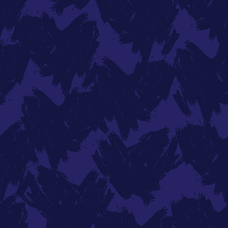 Blue Heart shaped brush stroke seamless pattern background for fashion textiles, graphics