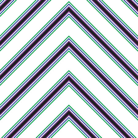 Rainbow Chevron diagonal striped seamless pattern background suitable for fashion textiles, graphicsのイラスト素材