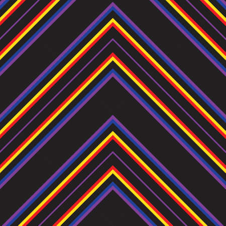 Rainbow Chevron diagonal striped seamless pattern background suitable for fashion textiles, graphicsのイラスト素材