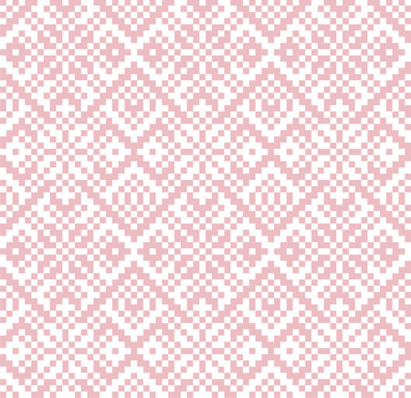 Pastel Christmas fair isle pattern background for fashion textiles, knitwear and graphicsのイラスト素材
