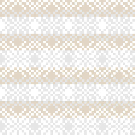 Brown Christmas fair isle pattern background for fashion textiles, knitwear and graphicsのイラスト素材