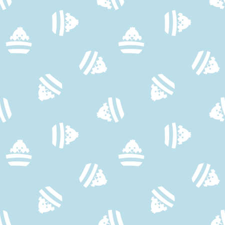 Baby Blue Easter Egg Seamless Pattern for computer graphics, fashion textiles, etc.のイラスト素材