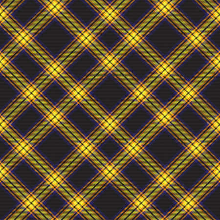 Yellow Chevron Plaid Tartan textured pattern design suitable for fashion textiles and graphicsのイラスト素材