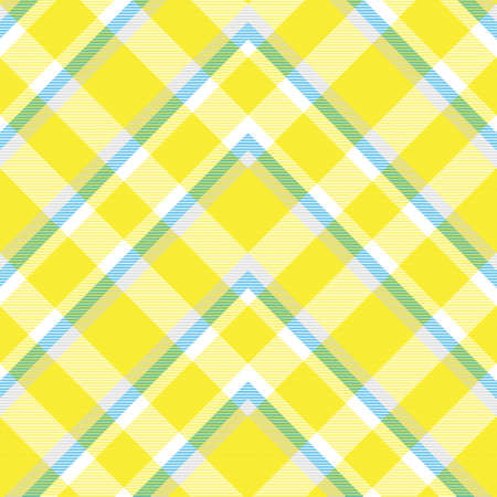 Yellow Chevron Plaid Tartan textured pattern design suitable for fashion textiles and graphicsのイラスト素材