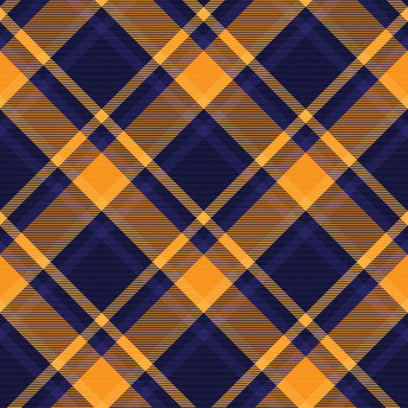 Orange Chevron Plaid Tartan textured Seamless pattern design suitable for fashion textiles and graphicsのイラスト素材