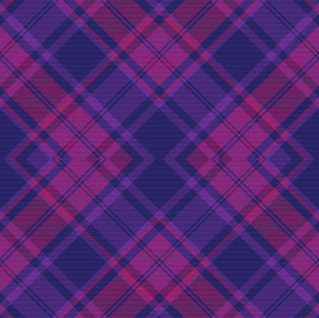 Purple Argyle Plaid Tartan textured Seamless pattern design suitable for fashion textiles and graphicsのイラスト素材