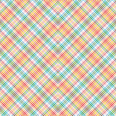 Rainbow Pastel Chevron Plaid Tartan textured Seamless pattern design suitable for fashion textiles and graphicsのイラスト素材