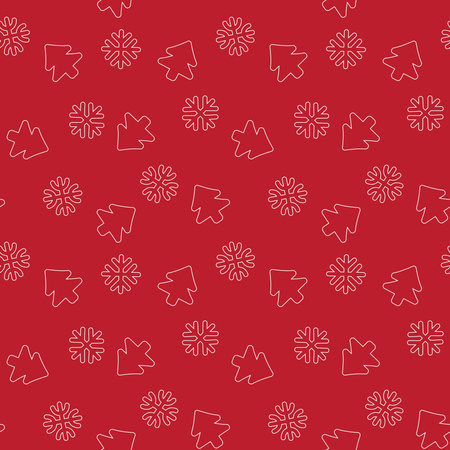 Christmas Tree seamless pattern design for website graphics, fashion textile