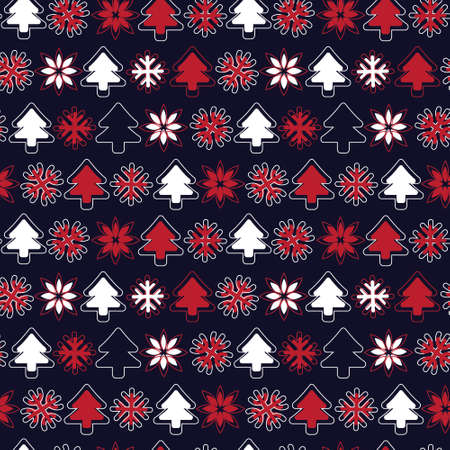 Christmas Tree seamless pattern design for website graphics, fashion textileのイラスト素材