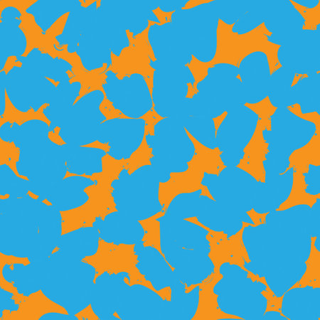 Orange Floral botanical seamless pattern background suitable for fashion prints, graphics, backgrounds and craftsのイラスト素材