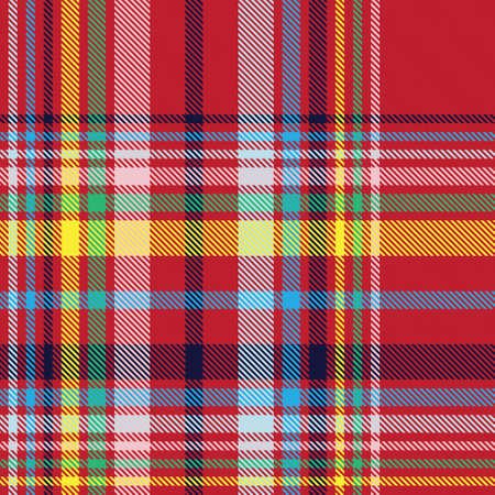 Colourful Plaid textured seamless pattern for fashion textiles and graphicsのイラスト素材