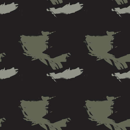 Green Brush Stroke Camouflage abstract seamless pattern background suitable for fashion textiles, graphicsのイラスト素材